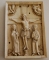 Ivory plaque with the Crucifixion between Mary and St John German c1130 Trustees of the British Museum sm