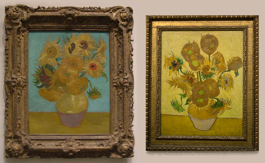 Vincent Van Gogh Authentic SUNFLOWERS