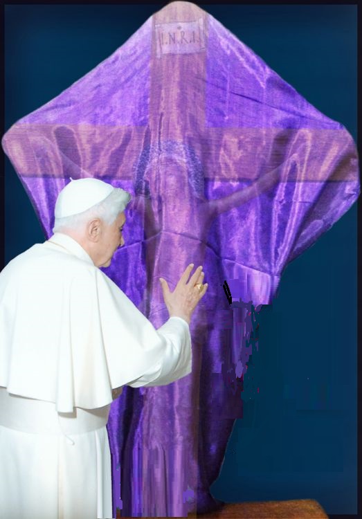 14 Pope Benedict Veiling the Crucifix during Holy Week