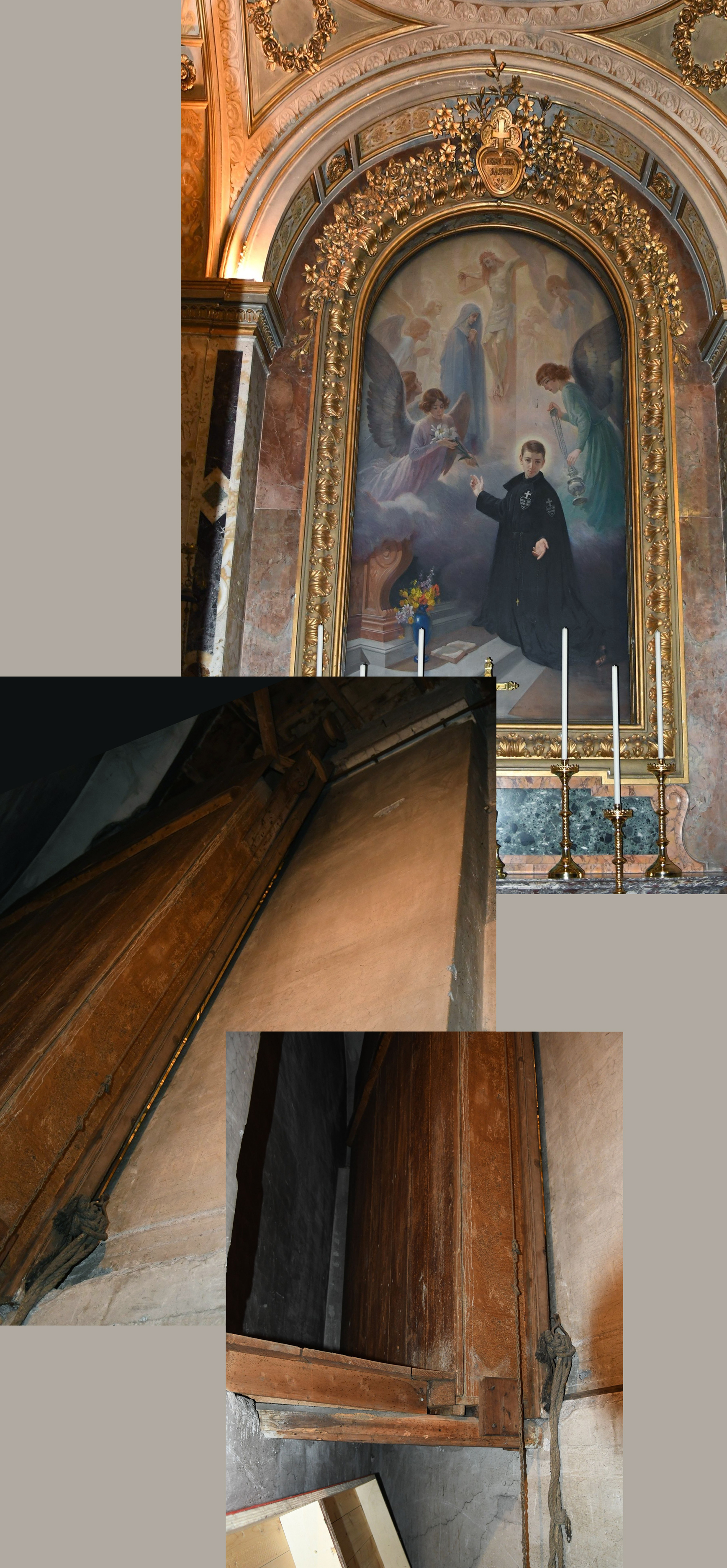 23 SS Giovanni e Paolo Altarpiece of S Gabriele &amp; pulley behind