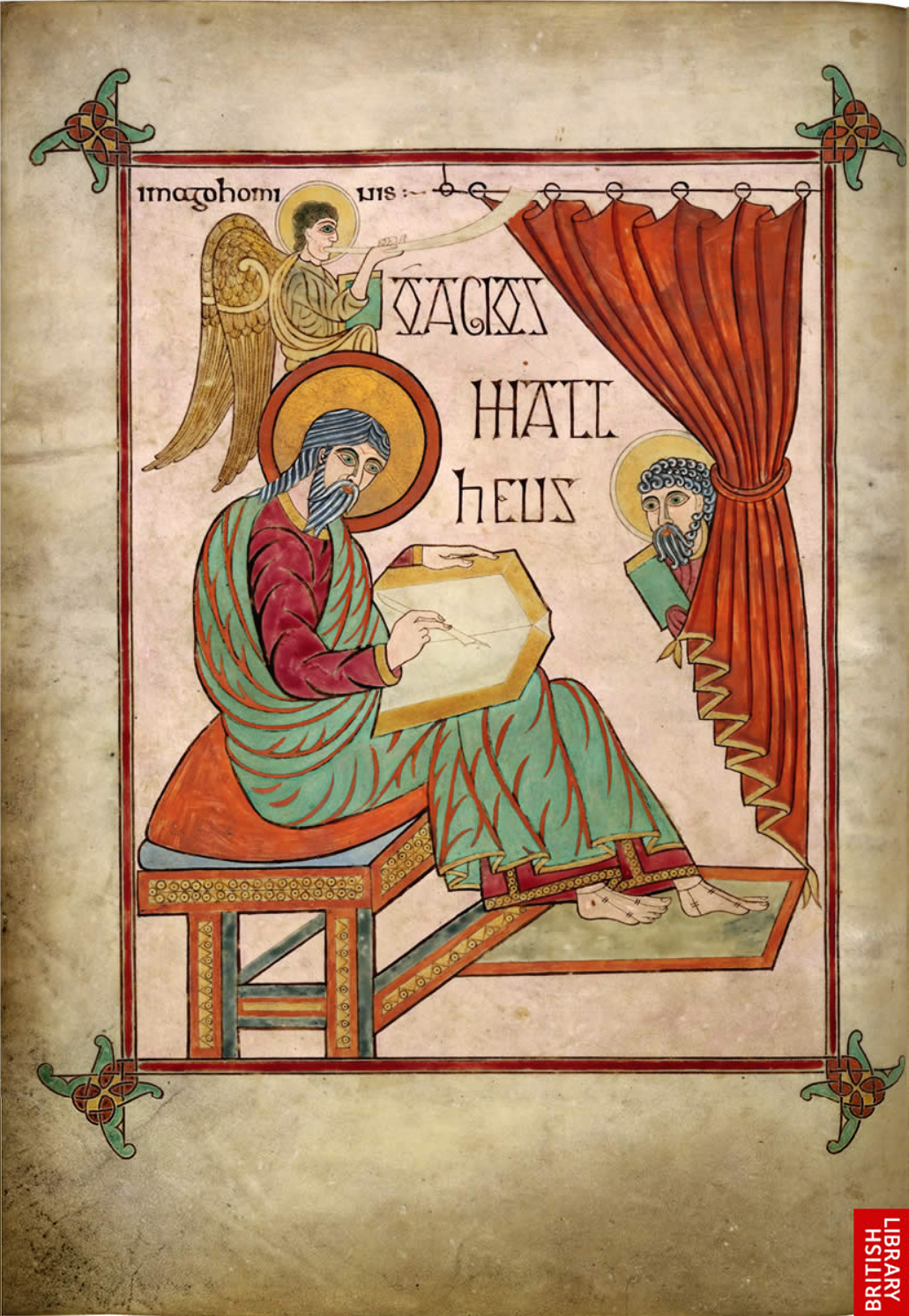 8C St Matthew, Lindisfarne Gospels, f. 25v, British Library